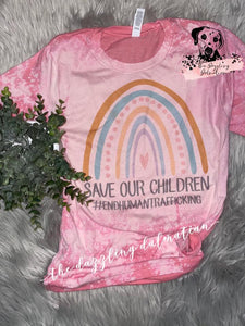 Save our Children bleached t-shirt