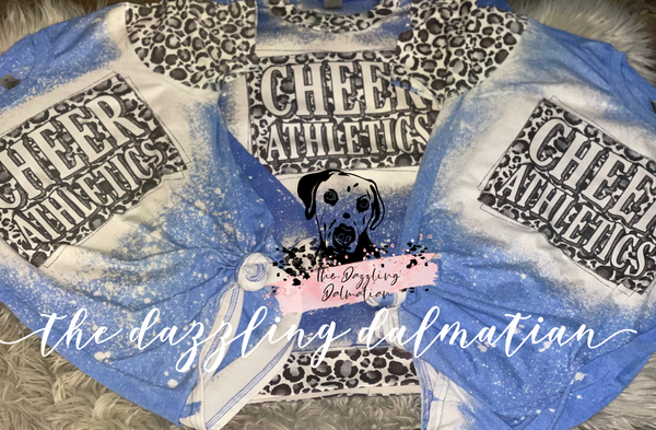 Cheer Athletics leopard bleached sweatshirt