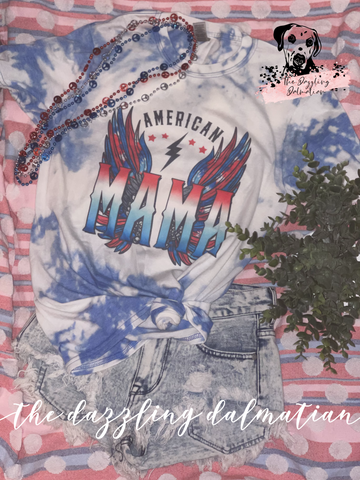 American Mama bleached t-shirt