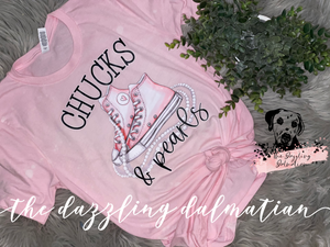 Chucks & Pearls Bleached T-shirt