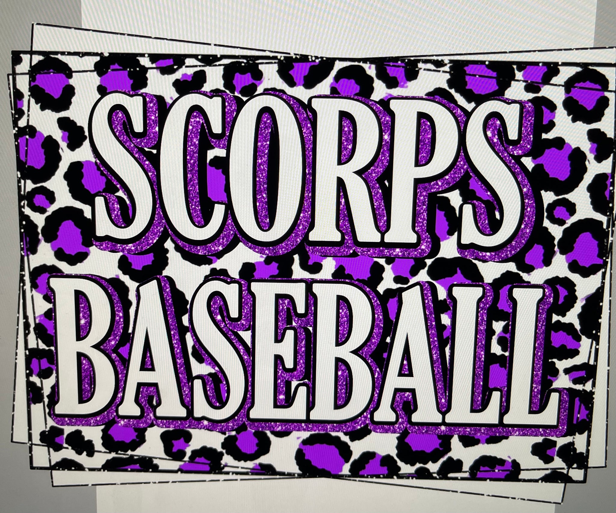 Scorps Baseball leopard bleached hoodie