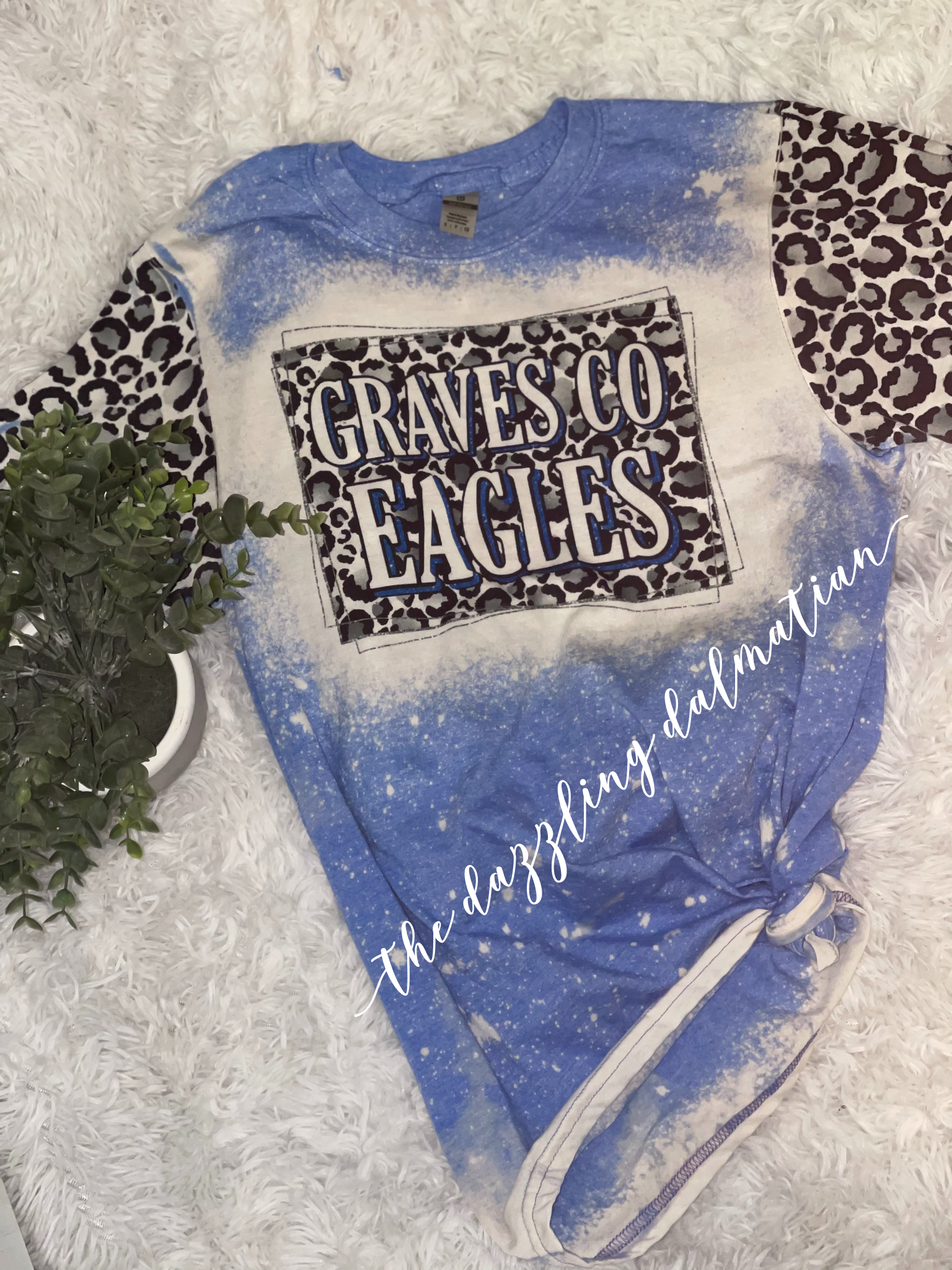 Graves Co Eagles Bleached Tshirt